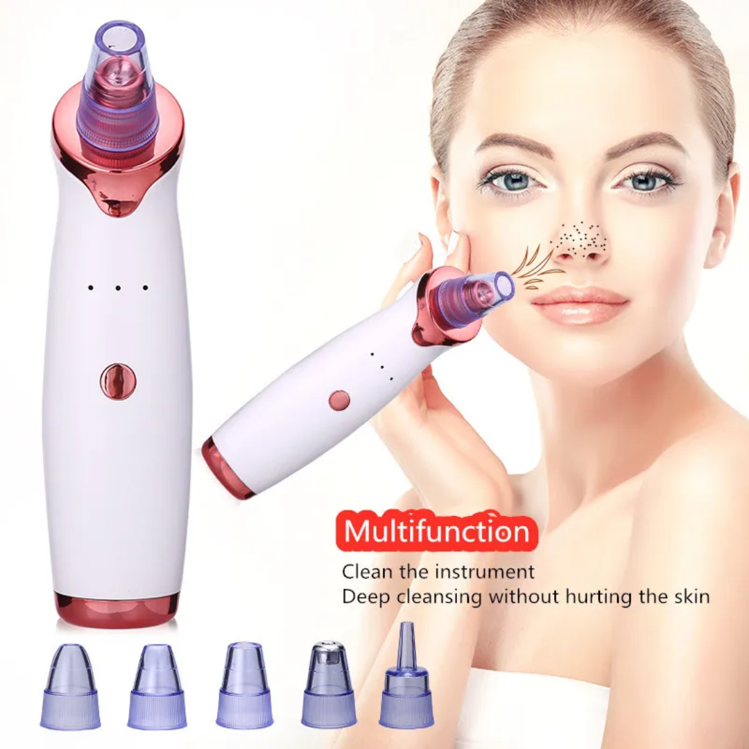 Deep Clean Pore Vacuum | 5 in 1 Blackhead Remover | Glowing Skin Tool